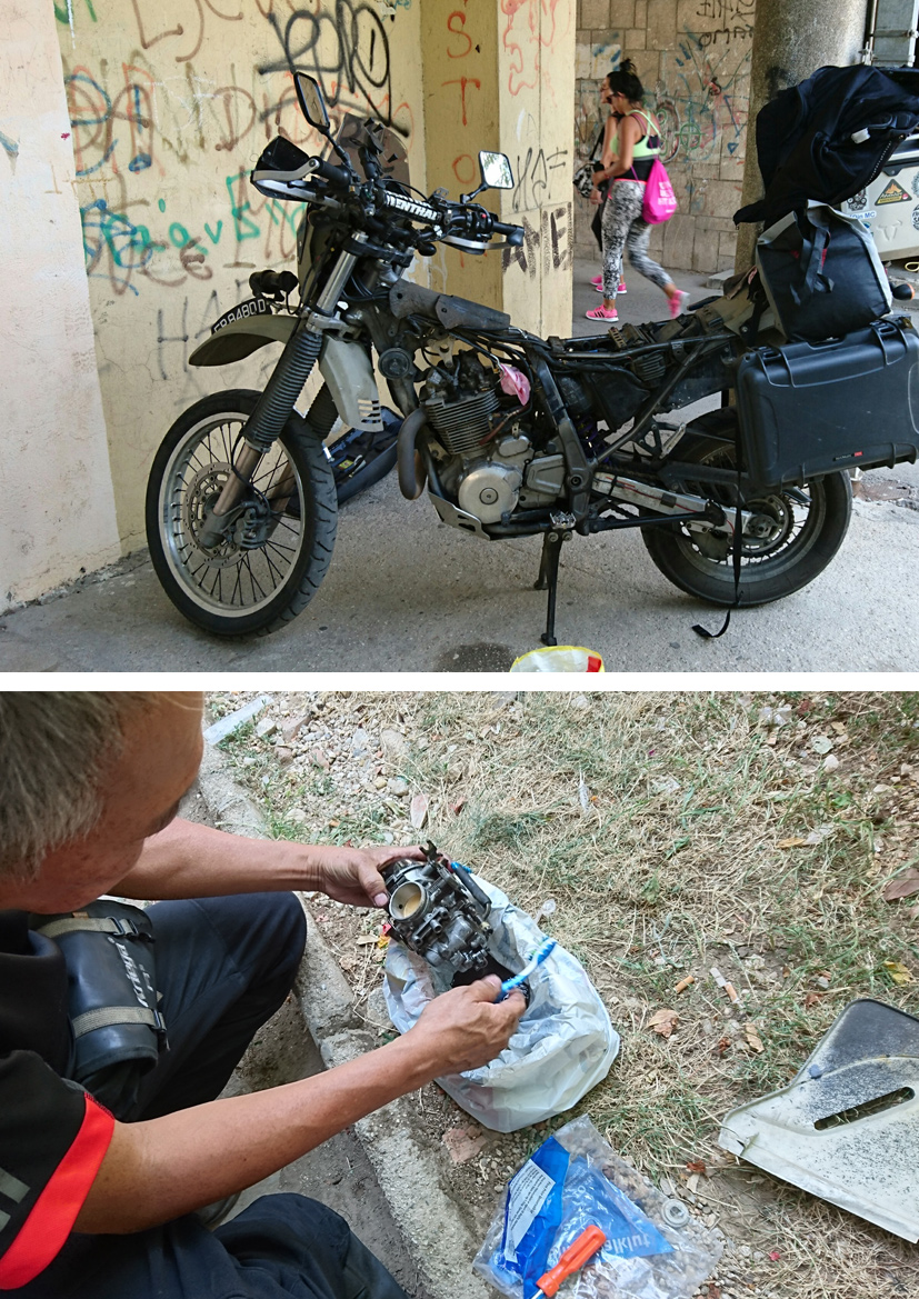 DR650 carburetor cleaning DIY